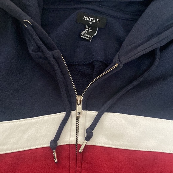 Men's Forever 21 Zip-Up Hoodie Sweater - Picture 2 of 4